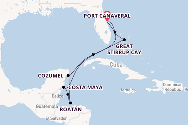 Caribbean vanaf Port Canaveral, Verenigde Staten met de Norwegian Epic