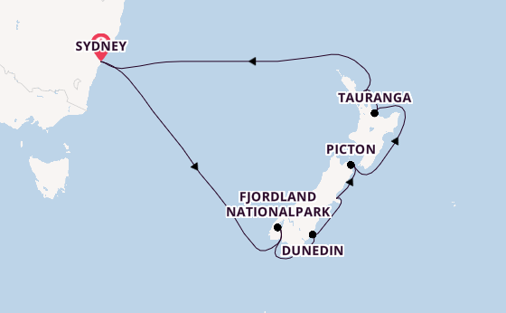Neuseeland ab Sydney auf der Royal Princess