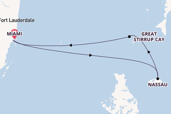 Caribbean from Miami, Florida with the Norwegian Gem