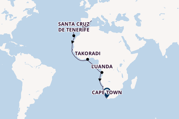 Africa from Barcelona, Spain with the Viking Neptune