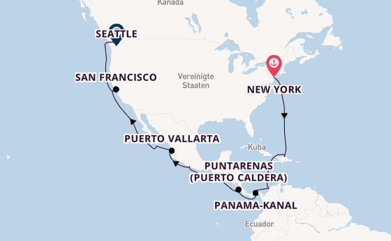 Mittelamerika ab New York auf der Norwegian Bliss