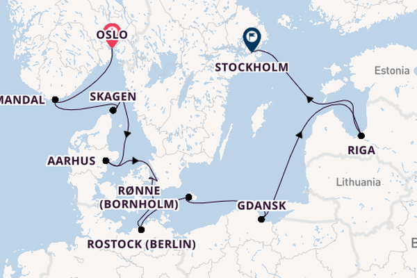 Norway from Oslo, Norway with the Seven Seas Grandeur