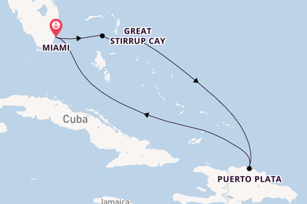 Caribbean from Miami, Florida with the Norwegian Jewel