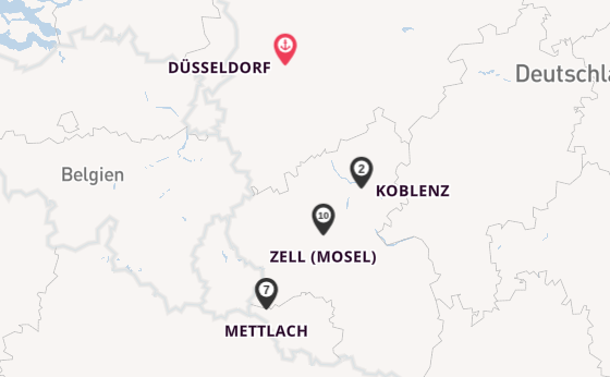 Mosel ab Düsseldorf, Deutschland auf der Elegant Lady