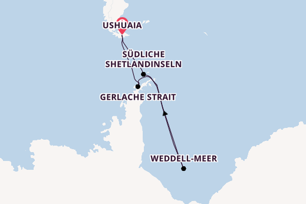 Antarktis ab Ushuaia, Argentinien auf der MS Roald Amundsen