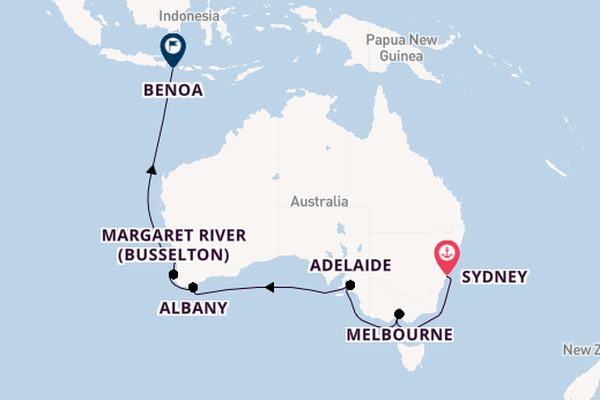 Australia from Sydney, Australia with the Azamara Pursuit