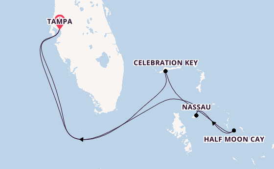 Caribbean vanaf Tampa, Verenigde Staten met de Carnival Legend