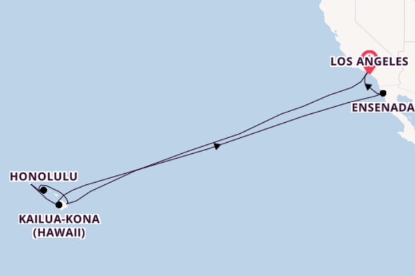 Hawaii from Los Angeles, California, USA with the Viking Neptune