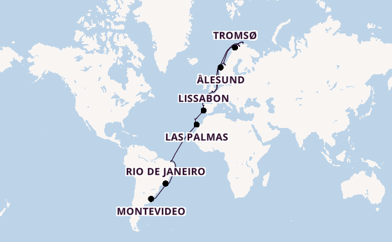 trans-Atlantisch vanaf Southampton (Londen), Engeland met de Majestic Princess