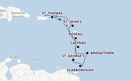 Caribbean vanaf San Juan, Puerto Rico met de Azamara Quest