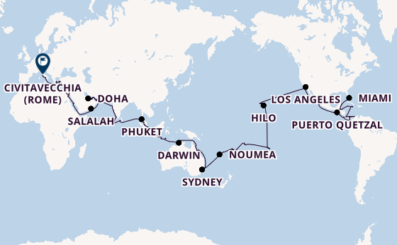 Wereldreizen vanaf Nederland met de Seven Seas Splendor