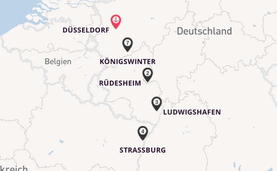 Rhein ab Düsseldorf, Deutschland auf der VIVA MOMENTS