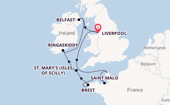 10 day cruise with the Ambition to Liverpool