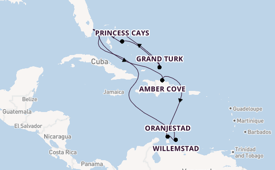 Caribbean vanaf Fort Lauderdale, Verenigde Staten met de Regal Princess