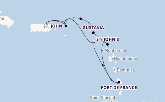 Karibik ab San Juan, Puerto Rico auf der Silver Dawn