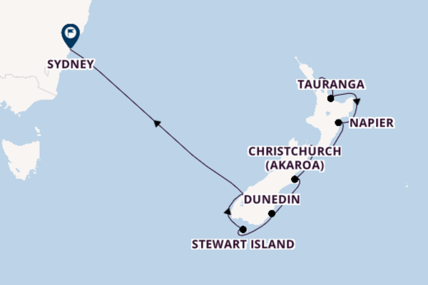 New Zealand From Auckland with the Azamara Onward