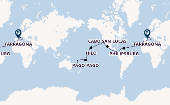 Round-the-World Trip from Sydney, Australia with the MSC Magnifica