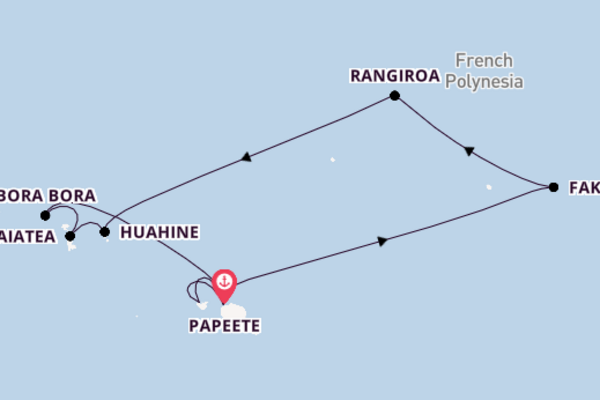 French Polynesia from Papeete, Tahiti, French Polynesia with the Seabourn Quest