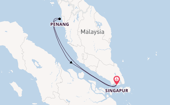 Südostasien ab Singapur, Singapur auf der Navigator of the Seas 