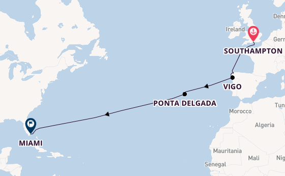 Transatlantic from Southampton, England with the Freedom of the Seas