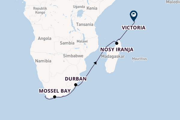 Afrika ab Kapstadt, Südafrika auf der EUROPA 2