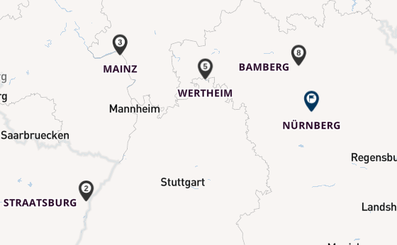 Main vanaf Straatsburg, Frankrijk met de VIVA MOMENTS