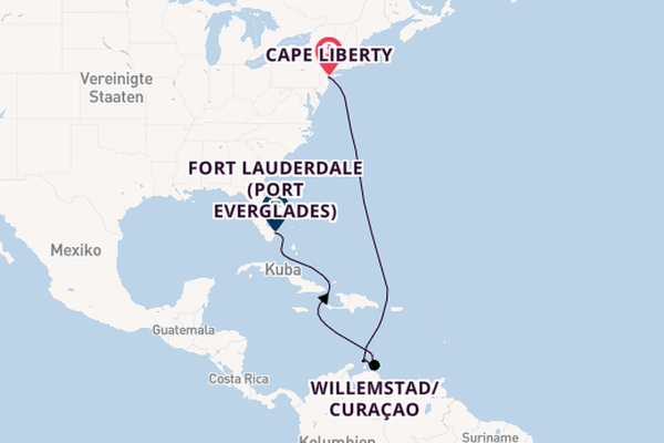 Südliche Karibik ab Cape Liberty, New Jersey auf der Oasis of the Seas