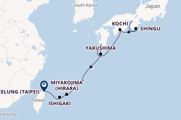Japan vanaf Osaka, Japan met de Le Soléal