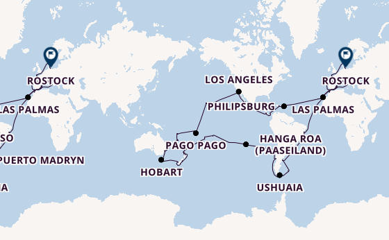 Wereldreizen vanaf Genua, Italië met de MSC Magnifica
