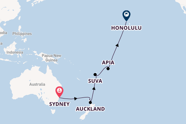Australia and New Zealand from Sydney, Australia with the Royal Princess