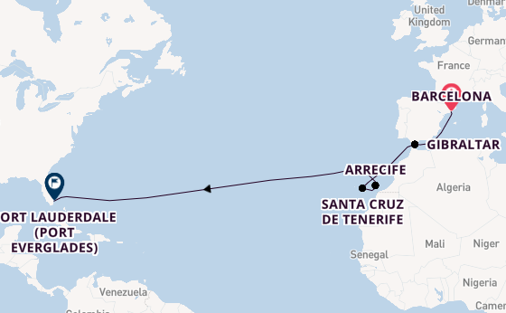 Transatlantic from United Kingdom with the Sun Princess