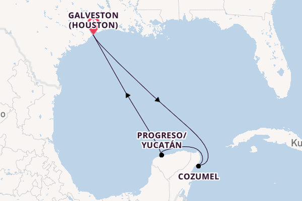Westliche Karibik ab Galveston (Houston), USA auf der Carnival Horizon