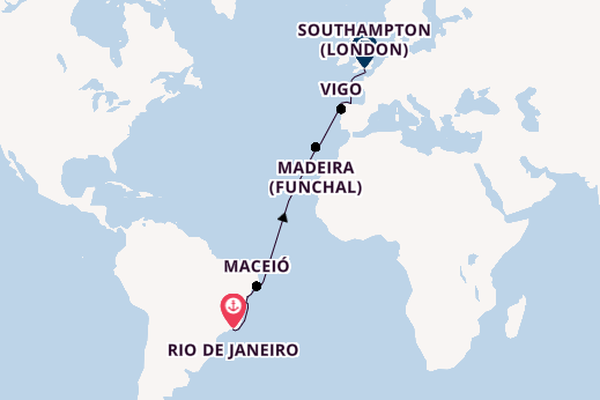 Transatlantic & Repositioning from Rio de Janeiro, Brazil with the MSC Preziosa