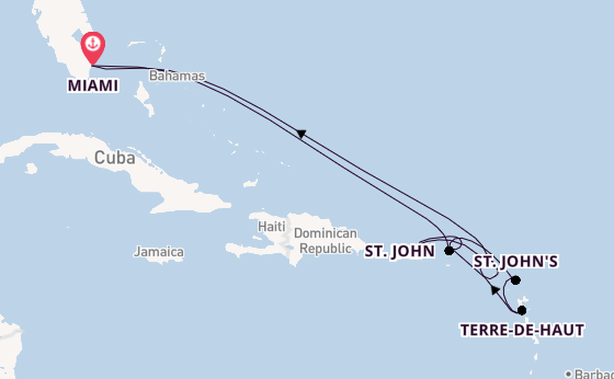 Caribbean vanaf Miami, Verenigde Staten met de EXPLORA III