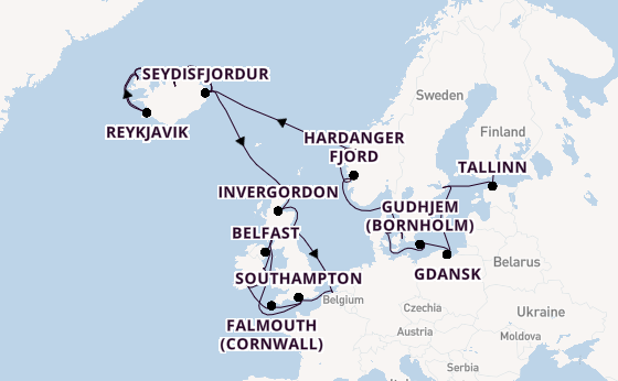 British Isles from Helsinki, Finland with the Regal Princess