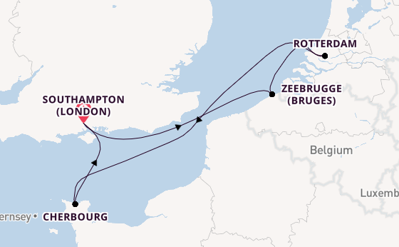 England from Southampton, England with the MSC Virtuosa