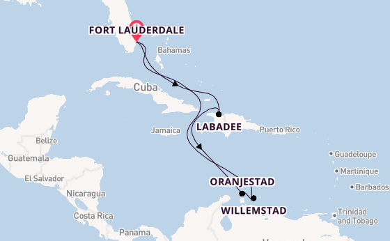 Caribbean vanaf Fort Lauderdale, Verenigde Staten met de Adventure of the Seas