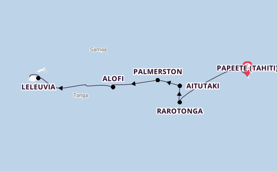 Polynesien ab Papeete (Tahiti), Französisch-Polynesien auf der Silver Cloud