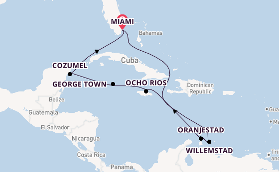 Caribbean vanaf Miami, Verenigde Staten met de MSC Poesia