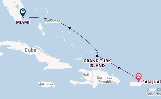 Caribbean from San Juan, Puerto Rico with the Valiant Lady