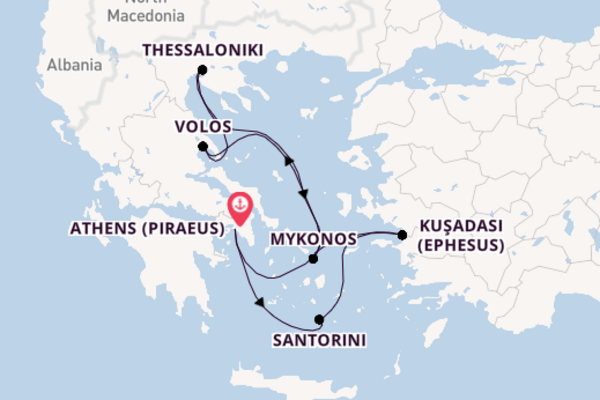 8 day cruise from Athens (Piraeus)