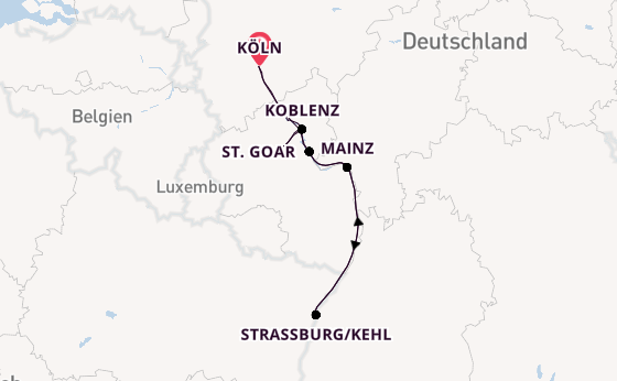 Rhein ab Köln, Deutschland auf der RHEIN SYMPHONIE