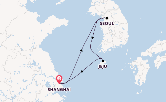 China ab Shanghai, China auf der Spectrum of the Seas