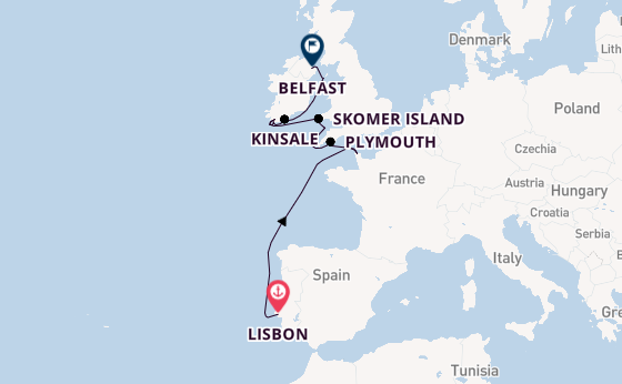 British Isles from Lisbon, Portugal with the Seabourn Pursuit