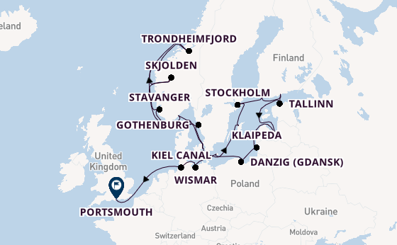 Norway from Copenhagen, Denmark with the Azamara Quest