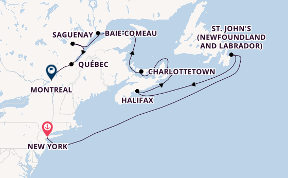 USA Ostküste ab New York auf der Vista