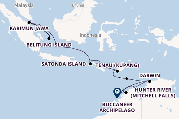 South East Asia from Singapore, Singapore with the Silver Cloud