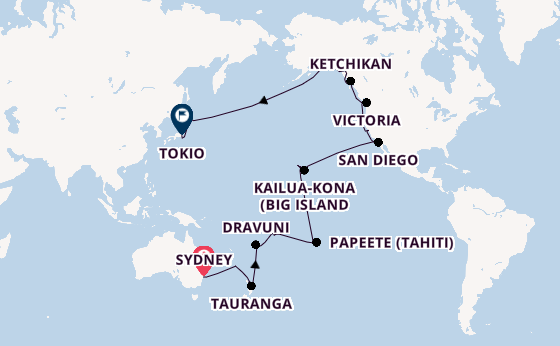 Transpazifik ab Sydney auf der Grand Princess