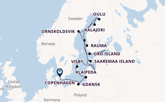 Baltic Sea from Helsinki, Finland with the Silver Endeavour
