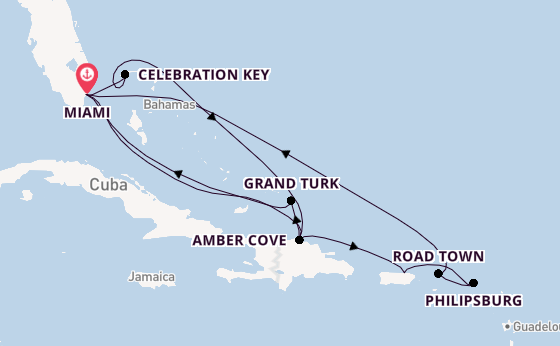 Caribbean from Miami, Florida with the Regal Princess